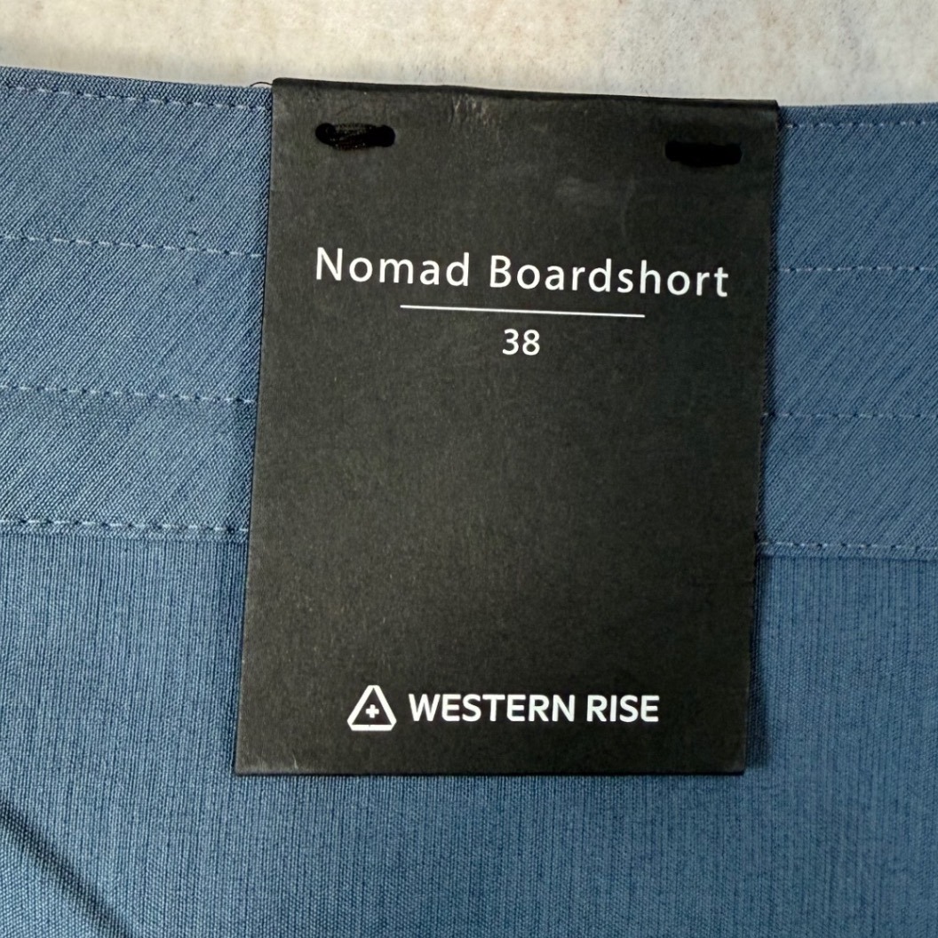 Western Rise Nomad Boardshort 38 Blue Gray Mens Travel Swim Shorts Nwt — image 4 of 8